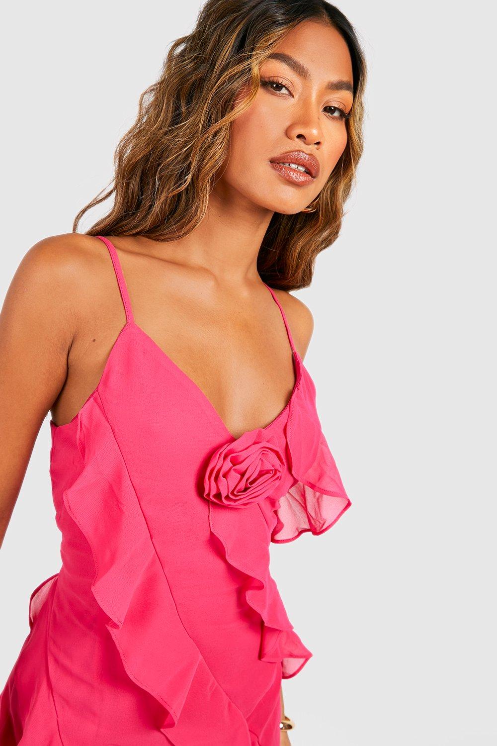 Boohoo hot sale pink dress